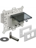 Arlington DBHM1CGC - Low Profile InBox for New Stucco, Textured Surfaces, and Rigid Siding - 1-Gang - Horizontal Mount - Weatherproof Cover - Clear